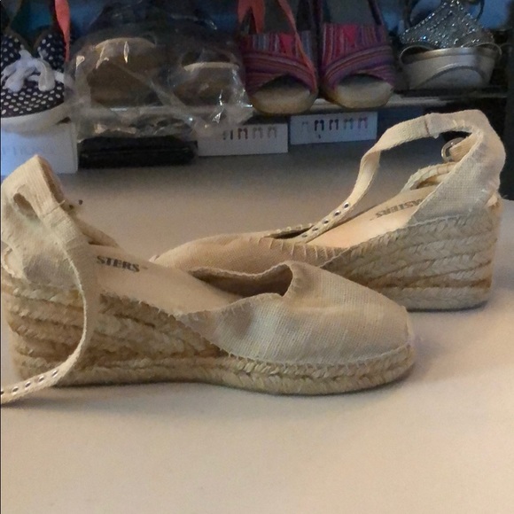 Very Very RARE Coasters Espadrilles Wedges - Picture 3 of 5